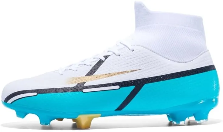 Men's Soccer Shoes High-Tops Youth Athletics Outdoor Football Cleats for Big Boys Training Sneaker