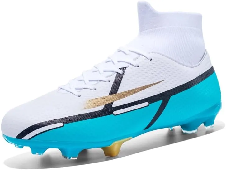 Men's Soccer Shoes High-Tops Youth Athletics Outdoor Football Cleats for Big Boys Training Sneaker