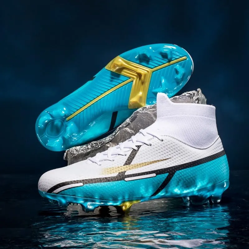 Men's Soccer Shoes High-Tops Youth Athletics Outdoor Football Cleats for Big Boys Training Sneaker
