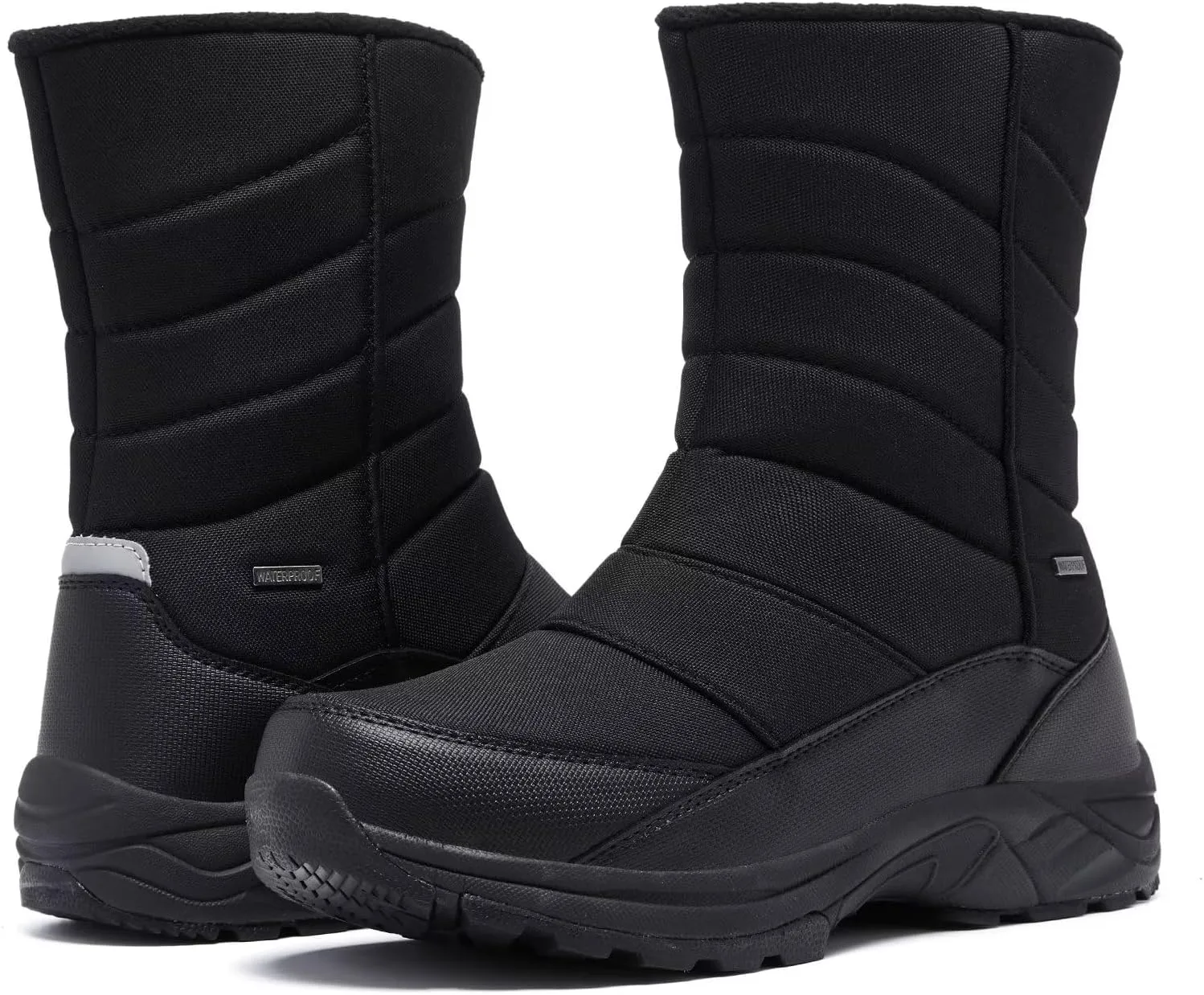 Men's Waterproof Warm Snow Boots Outdoor Winter Insulated Zipper Boot