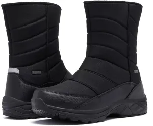 Men's Waterproof Warm Snow Boots Outdoor Winter Insulated Zipper Boot