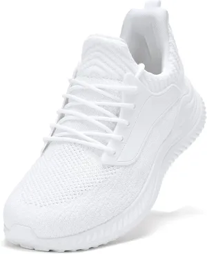 Mens Wide Sneakers Walking Shoes - Wide Slip on Tennis Shoes,Lightweight Breathable Comfortable Running Shoes for Athletic Workout Gym Jogging and Casual Wear Wide Width