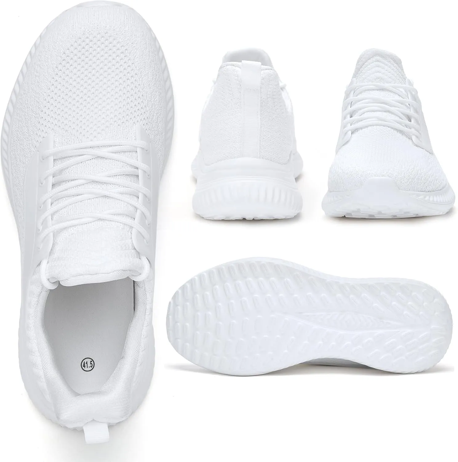 Mens Wide Sneakers Walking Shoes - Wide Slip on Tennis Shoes,Lightweight Breathable Comfortable Running Shoes for Athletic Workout Gym Jogging and Casual Wear Wide Width