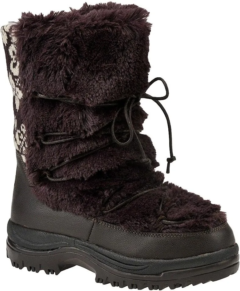 MUK LUKS Women's Massak Swirley Scroll Snow Boot
