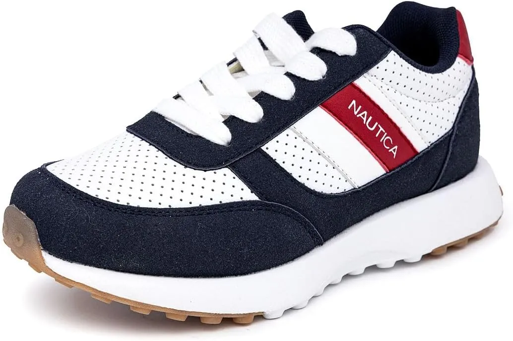 Nautica Kids Boys Casual Lace-Up Fashion Sneakers Oxford Comfortable Walking Shoe (Big Kid - Little Kid - Toddler)