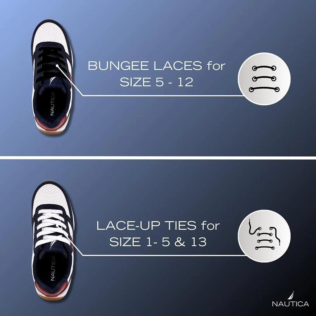 Nautica Kids Boys Casual Lace-Up Fashion Sneakers Oxford Comfortable Walking Shoe (Big Kid - Little Kid - Toddler)