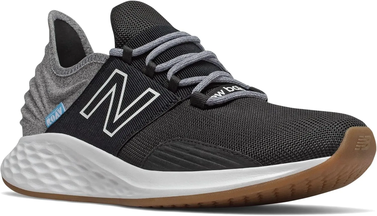 New Balance Kid's Fresh Foam Roav V1 Lace-up Running Shoe, Black, 7