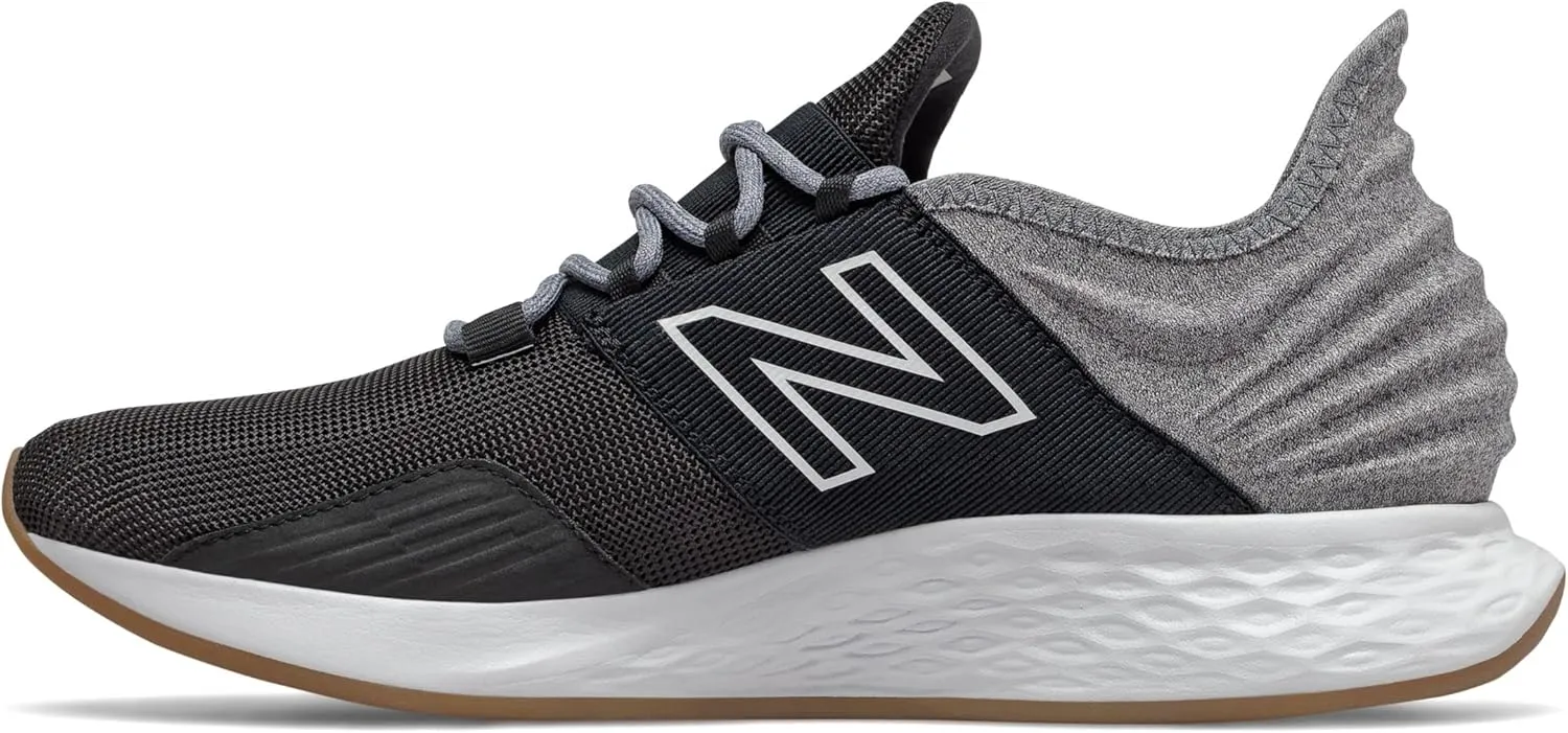 New Balance Kid's Fresh Foam Roav V1 Lace-up Running Shoe, Black, 7