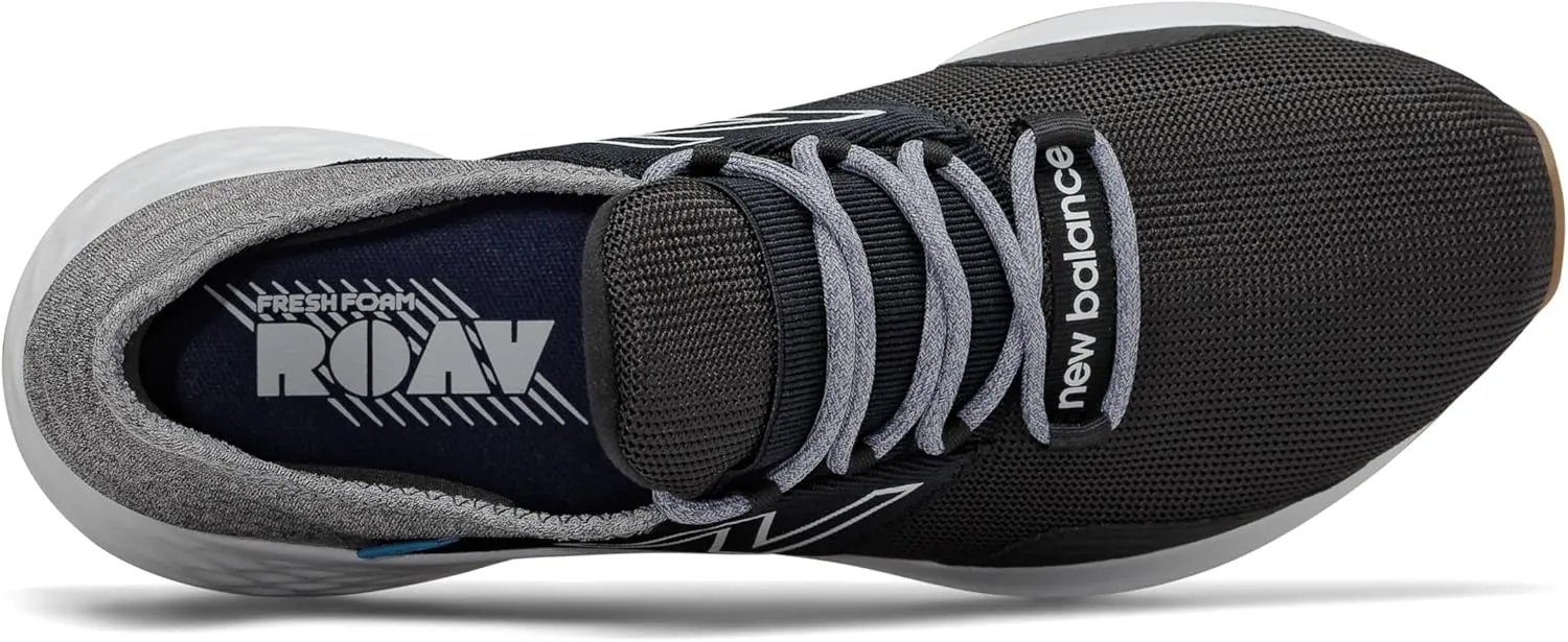 New Balance Kid's Fresh Foam Roav V1 Lace-up Running Shoe, Black, 7