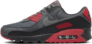 Nike Air Max 90 Men's Shoes (DM0029-007, Black/Iron Grey/Fire Red/Smoke Grey) Size 9