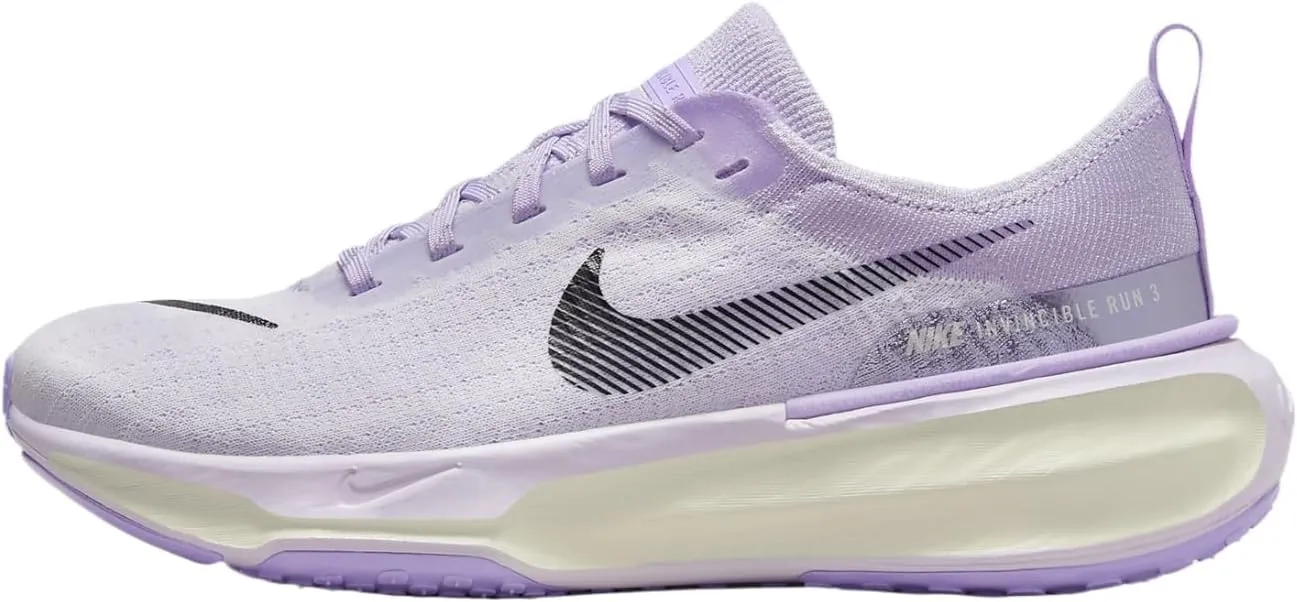 Nike Invincible 3 Women's Road Running Shoes (DR2660-500, Barely Grape/Lilac Bloom/Sail/Black) Size 11