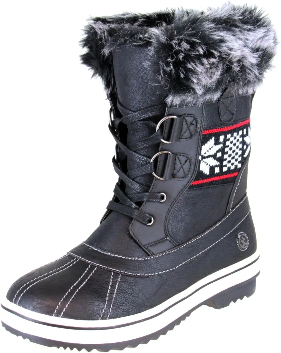 Northside Women's Brookelle Winter Snow Boot, Black, 6 M US