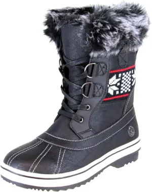 Northside Women's Brookelle Winter Snow Boot, Black, 6 M US