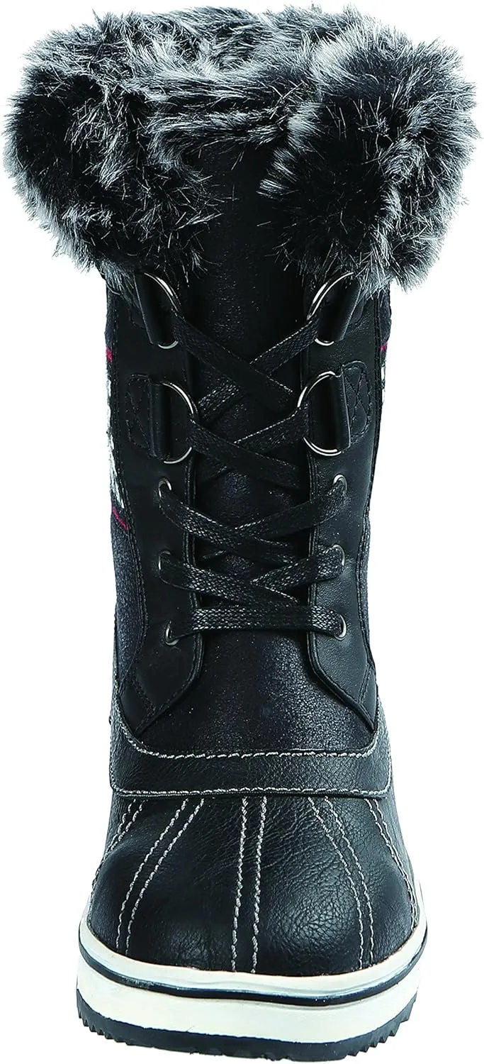 Northside Women's Brookelle Winter Snow Boot, Black, 9 M US