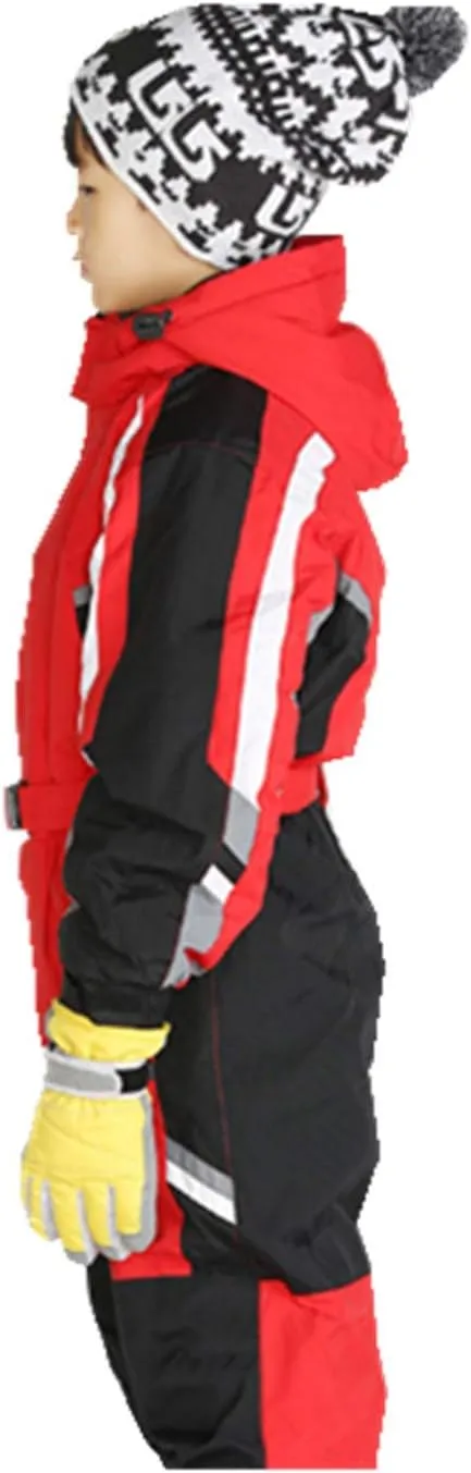 One-Piece Snowsuit Water Resistant Windproof Taslon Reflective for Kids/Boys, Girls