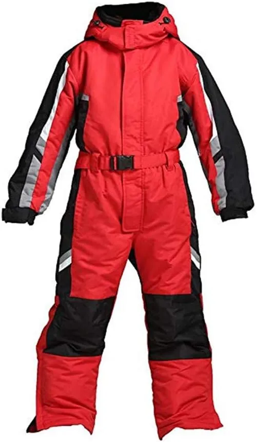 One-Piece Snowsuit Water Resistant Windproof Taslon Reflective for Kids/Boys, Girls