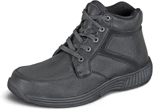 Orthofeet Men's Orthopedic Leather Highline Lace-Up Boots