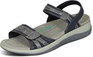 Orthofeet Women's Orthopedic Leather Adjustable Paloma Sandals