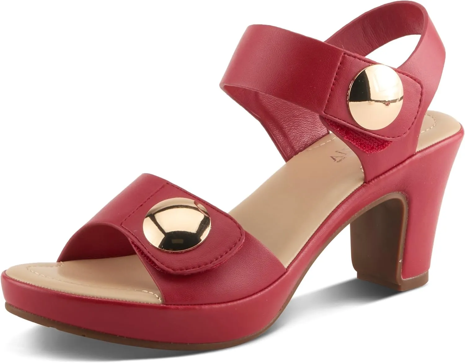 PATRIZIA Spring Step Dade Sandals for Women - Ladies Casual Platform Sandal with Hook and Loop - Slip-On Womens Sandals for Any Event