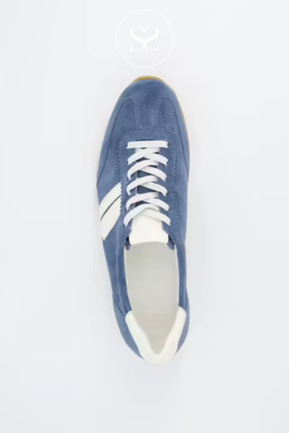 PAUL GREEN 5453 BLUE RETRO TRAINERS