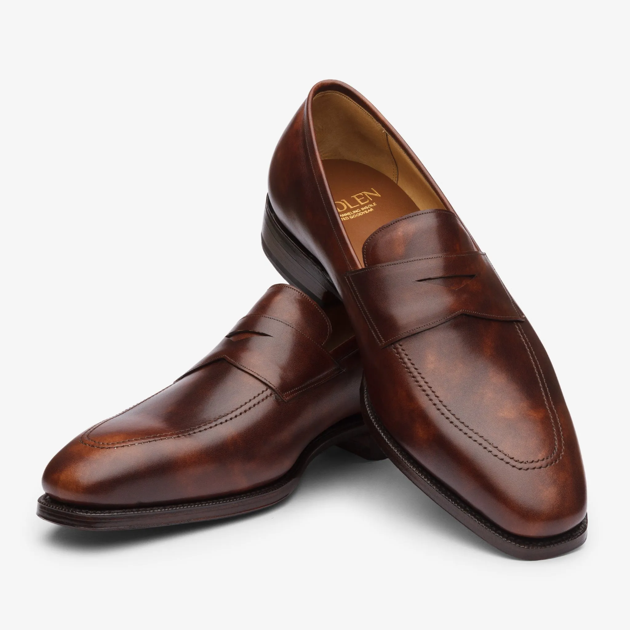 Penny Loafer - Brown Museum calf - Deer Last