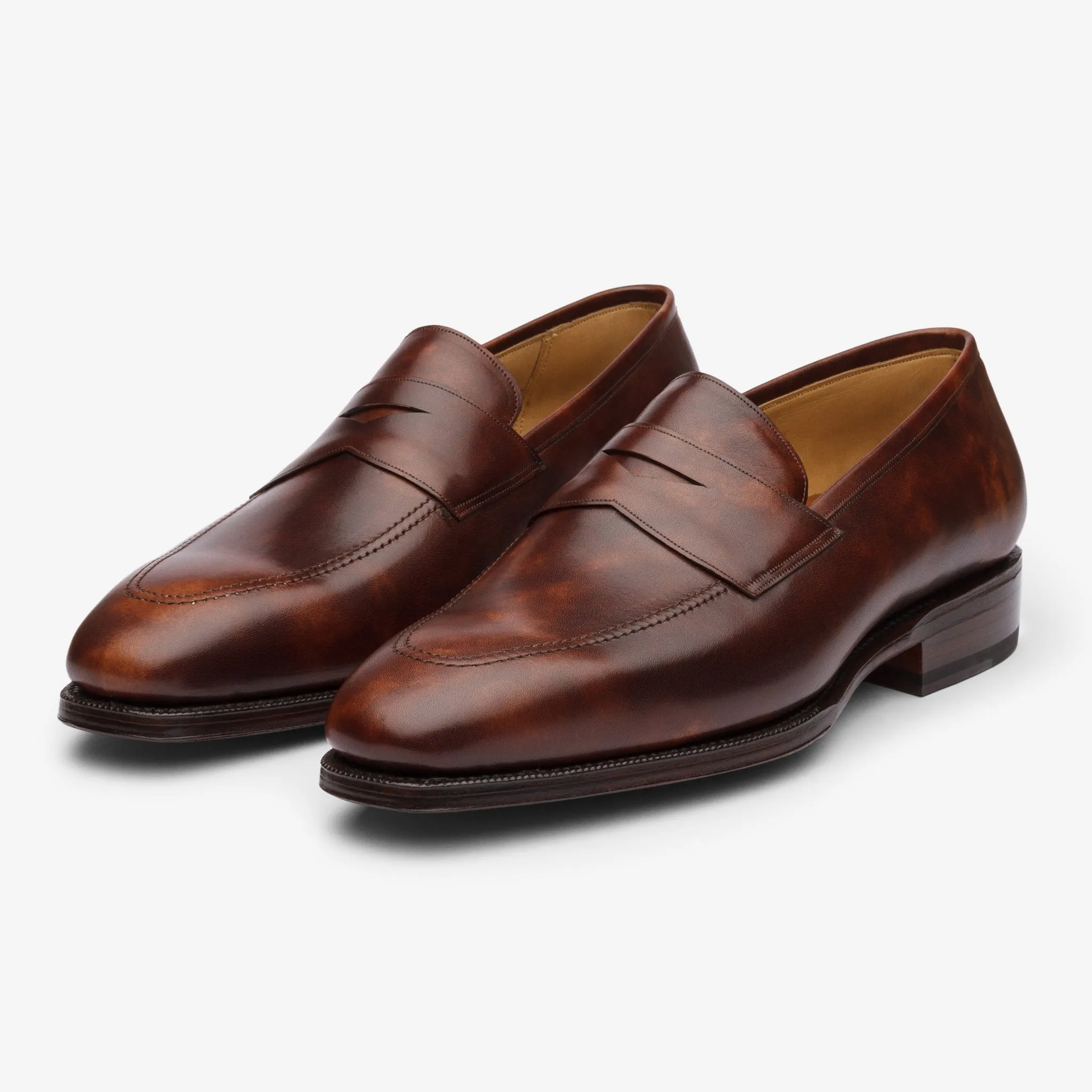 Penny Loafer - Brown Museum calf - Deer Last