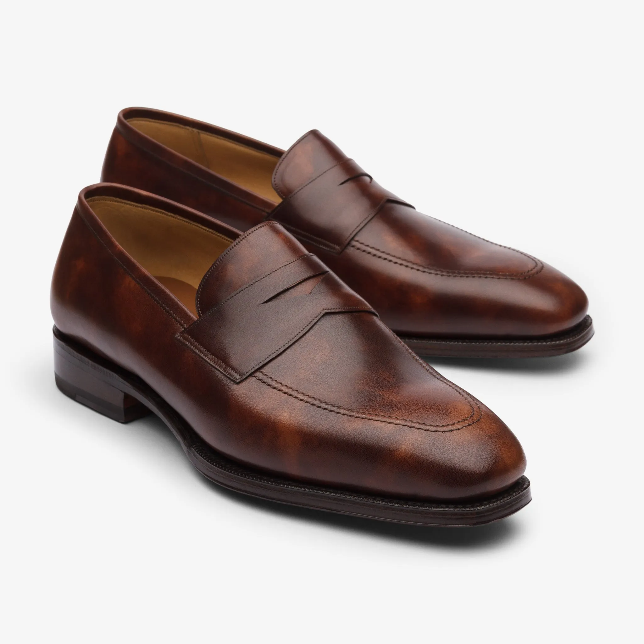 Penny Loafer - Brown Museum calf - Deer Last