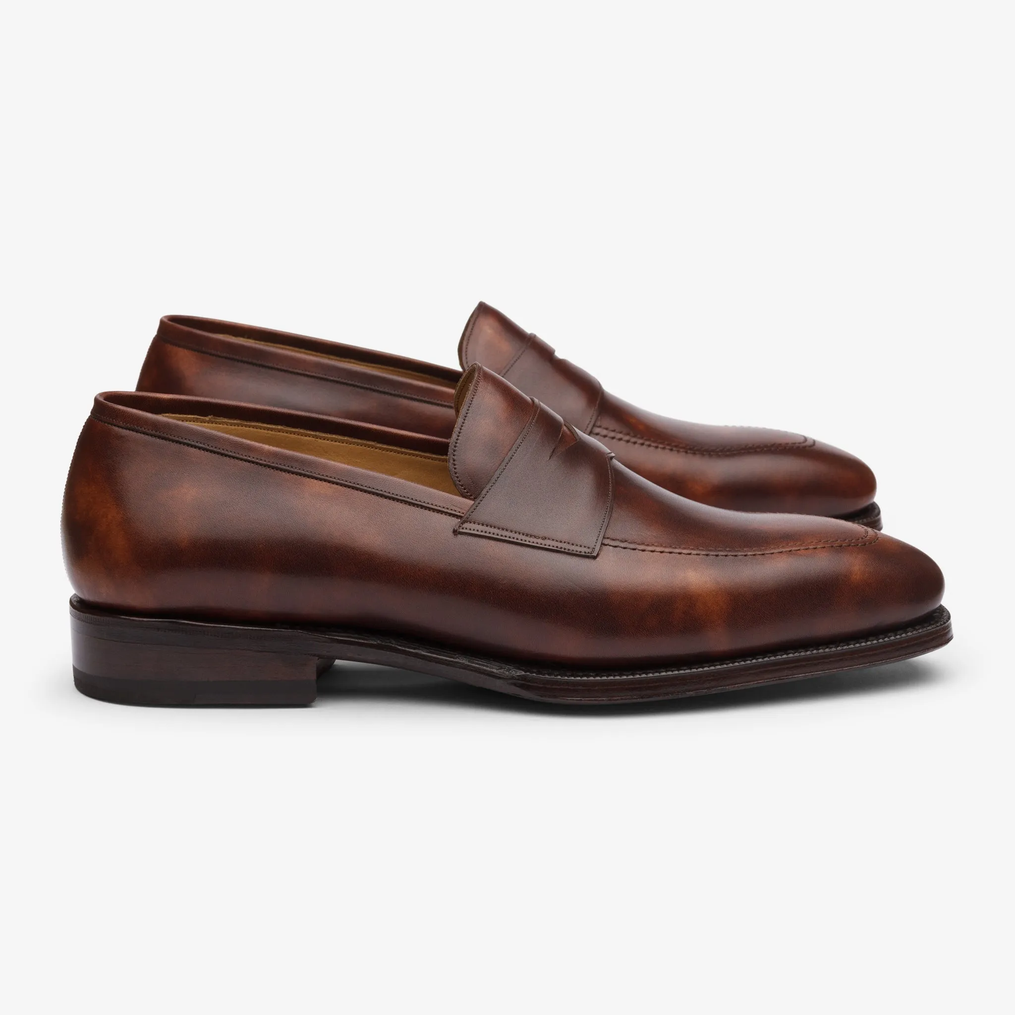 Penny Loafer - Brown Museum calf - Deer Last