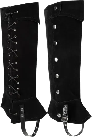 Pirate Boots Covers Adjustable Lace Up Costume Boot Covers for Halloween Costume