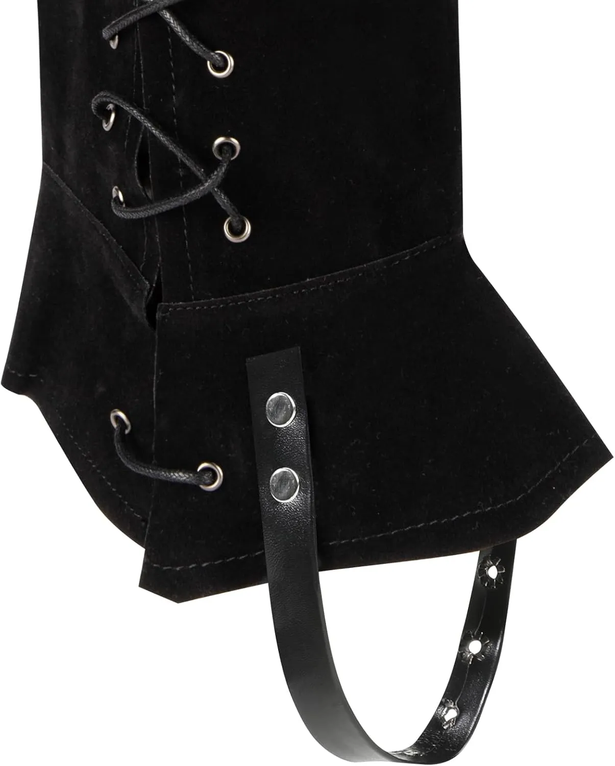 Pirate Boots Covers Adjustable Lace Up Costume Boot Covers for Halloween Costume