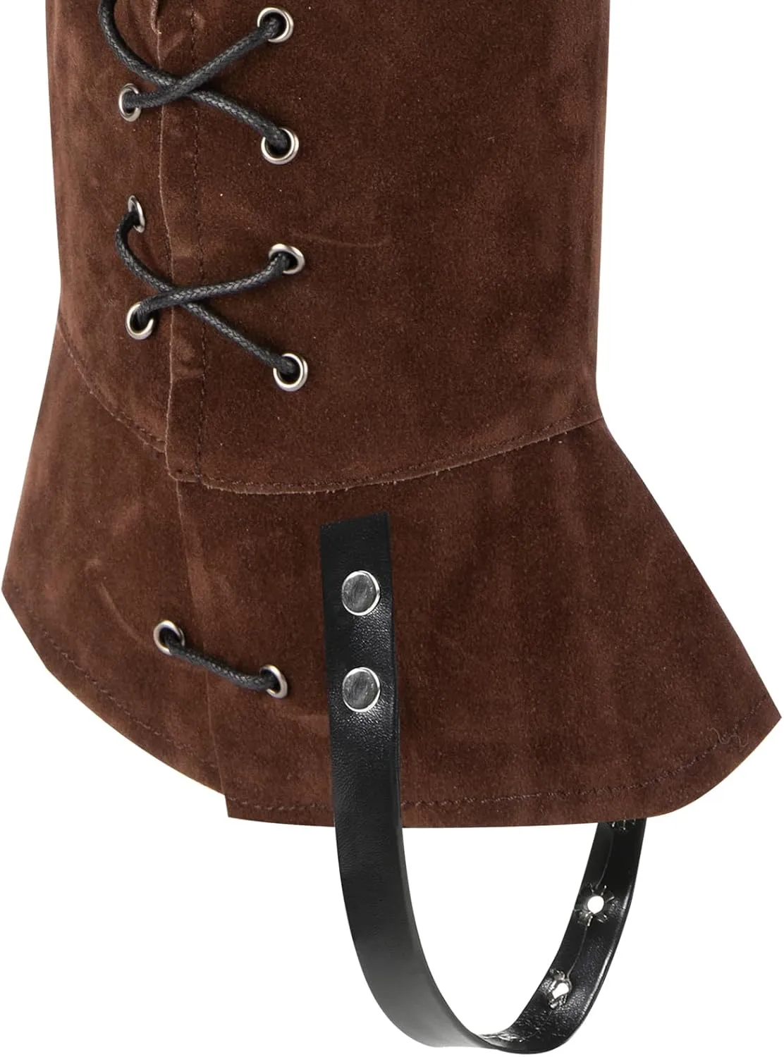 Pirate Boots Covers Adjustable Lace Up Costume Boot Covers for Halloween Costume