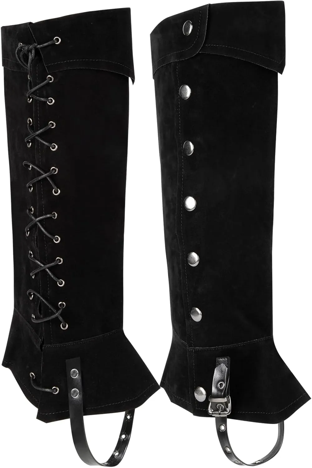 Pirate Boots Covers Adjustable Lace Up Costume Boot Covers for Halloween Costume