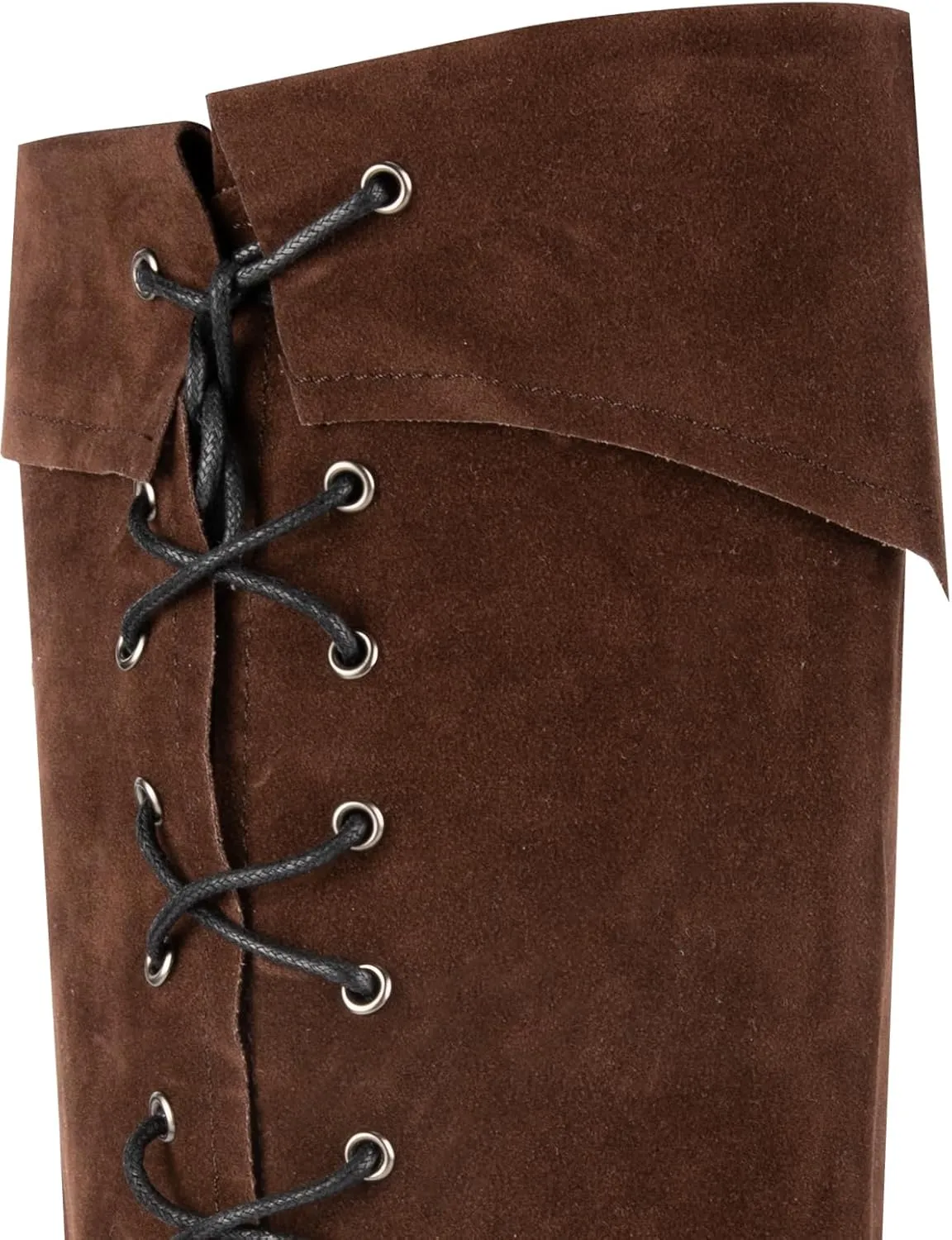 Pirate Boots Covers Adjustable Lace Up Costume Boot Covers for Halloween Costume