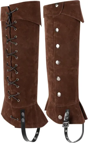 Pirate Boots Covers Adjustable Lace Up Costume Boot Covers for Halloween Costume
