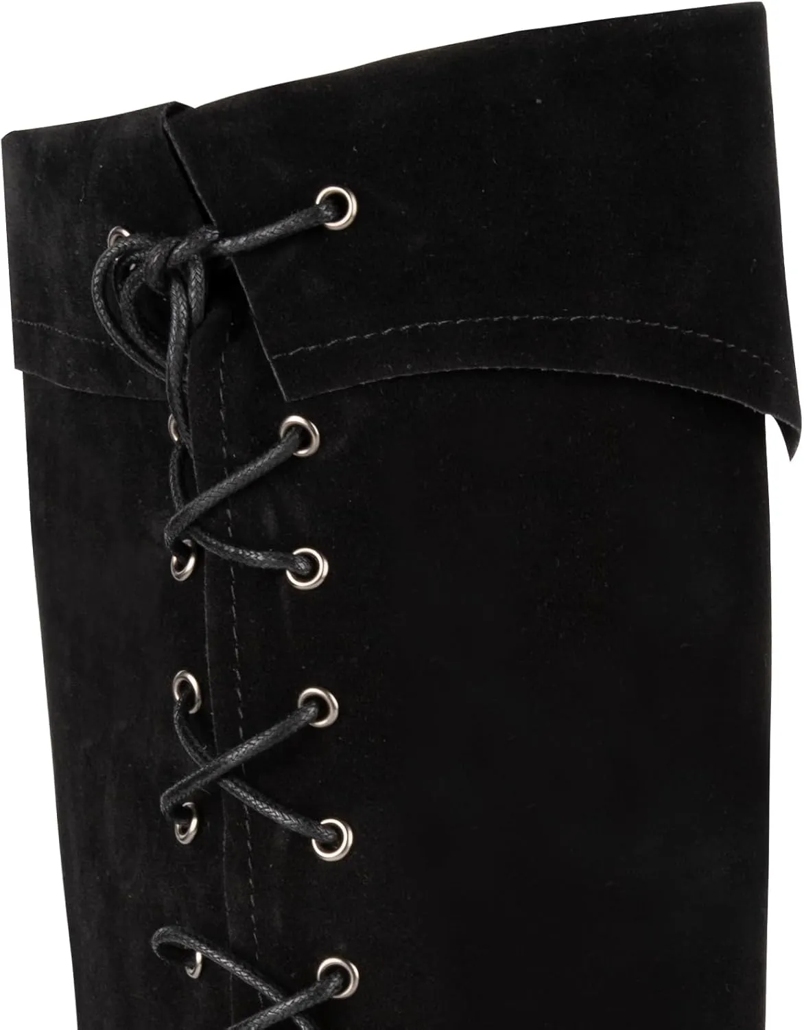 Pirate Boots Covers Adjustable Lace Up Costume Boot Covers for Halloween Costume