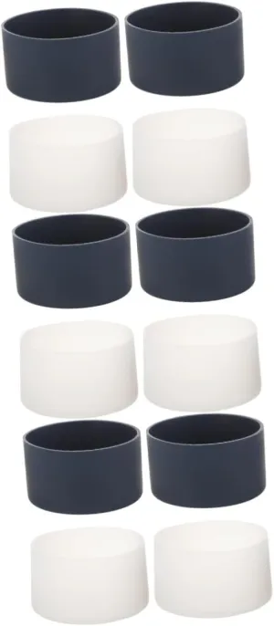 POPETPOP 3sets Elevate Your Drinkware Silicone Water Bottle Covers Heat Insulated Anti-Fade for Sizes 4pcs*3