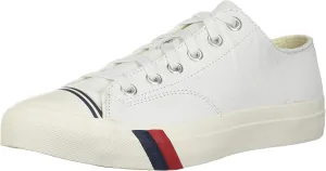 PRO-Keds Men's Royal Lo Lace Up Fashion Sneaker, White Leather, 8