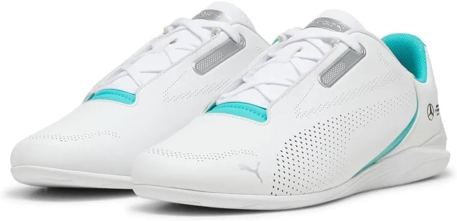 PUMA Men's Mercedes AMG Petronas F1 Drift Cat Decima Shoes, Black-Fizzy Green, 13
