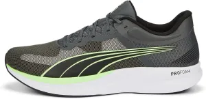 PUMA Men's Redeem PROFOAM Sneaker, Shadow Gray Black-Fizzy Lime, 11