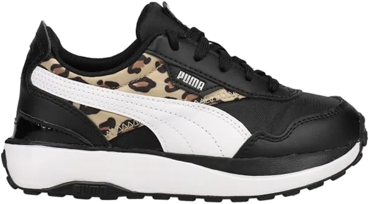PUMA Toddler Girls Cruise Rider Summer Roar Leopard Lace Up Sneakers Shoes Casual - Black - Size 3 D