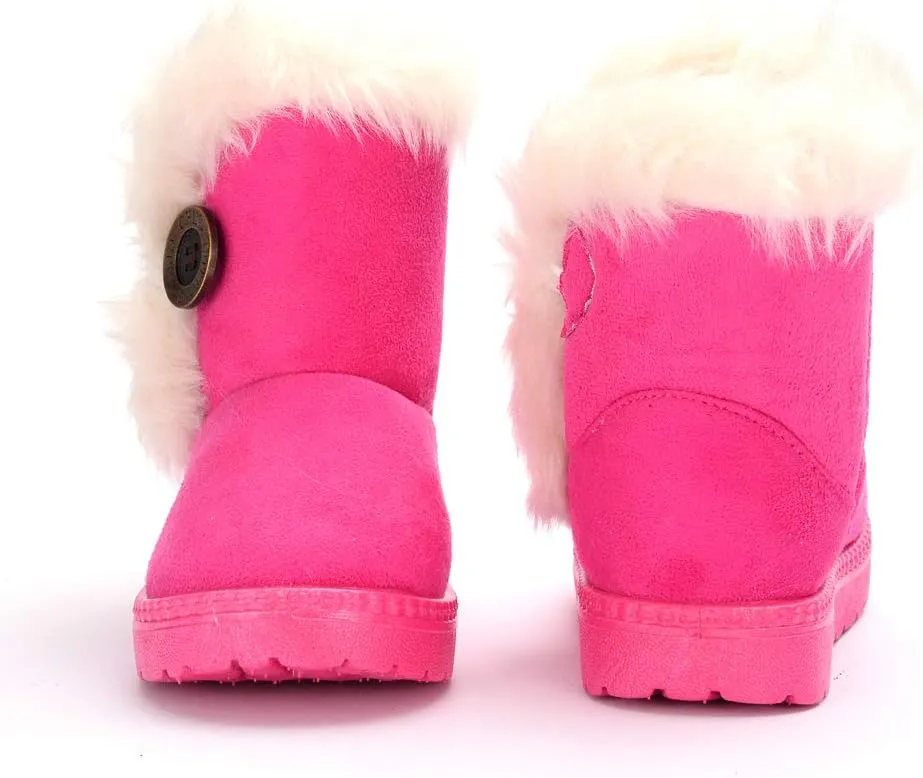 QIETION Girls Boys Warm Winter Boots Kids Outdoor Snow Boots((Infant/Toddler/Little Kid)