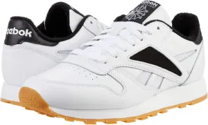 Reebok Men's Classic Leather Sneaker, White/Black/White, 12 D (M)