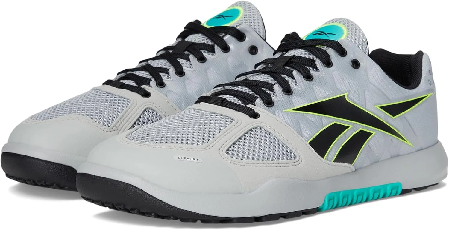 Reebok Men's Nano 2.0 Sneaker, Grey 1/Unleashed Green/Lime, 6.5