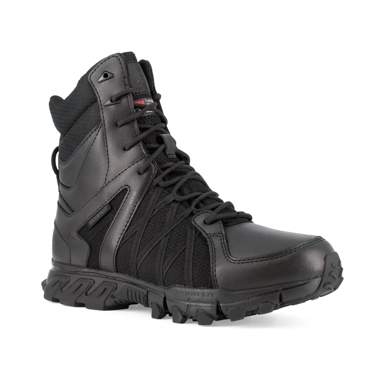 Reebok Trailgrip 8" Tactical Waterproof Insulated Boots with Side Zipper - RB3455