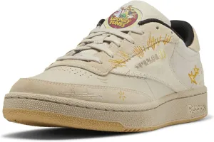 Reebok Unisex-Adult Club C Sneaker, Looney Tunes/Pebble/Bright Ochre, 3.5 US Men