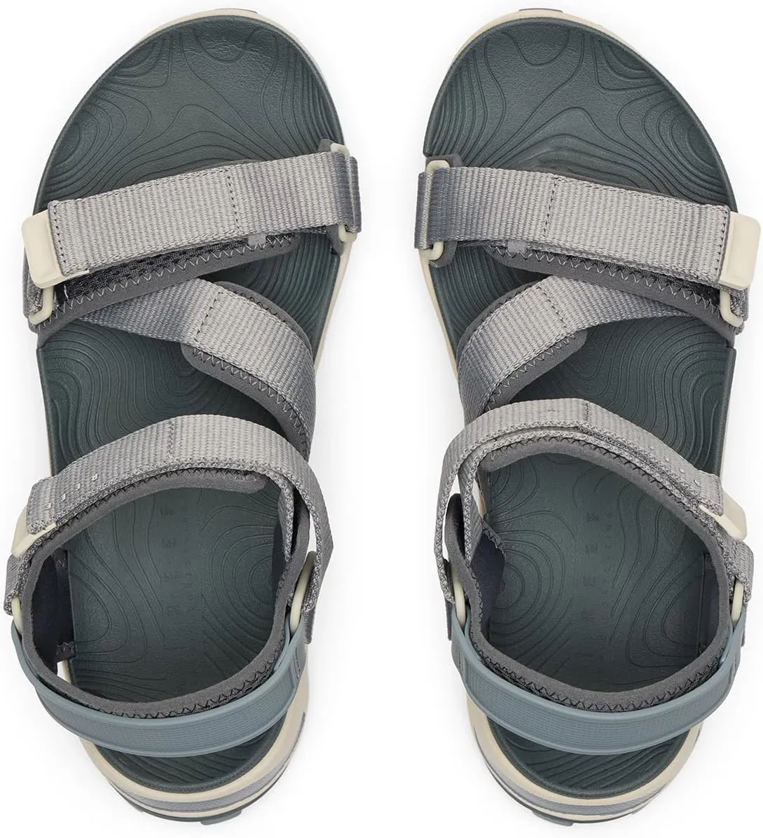 REEF Cross Shore Men's Casual Sport Sandal, Adjustable Straps, Supportive Footbed, No Slip Traction