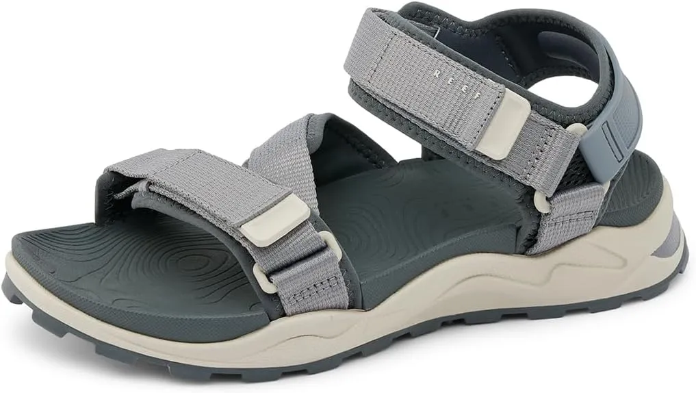 REEF Cross Shore Men's Casual Sport Sandal, Adjustable Straps, Supportive Footbed, No Slip Traction