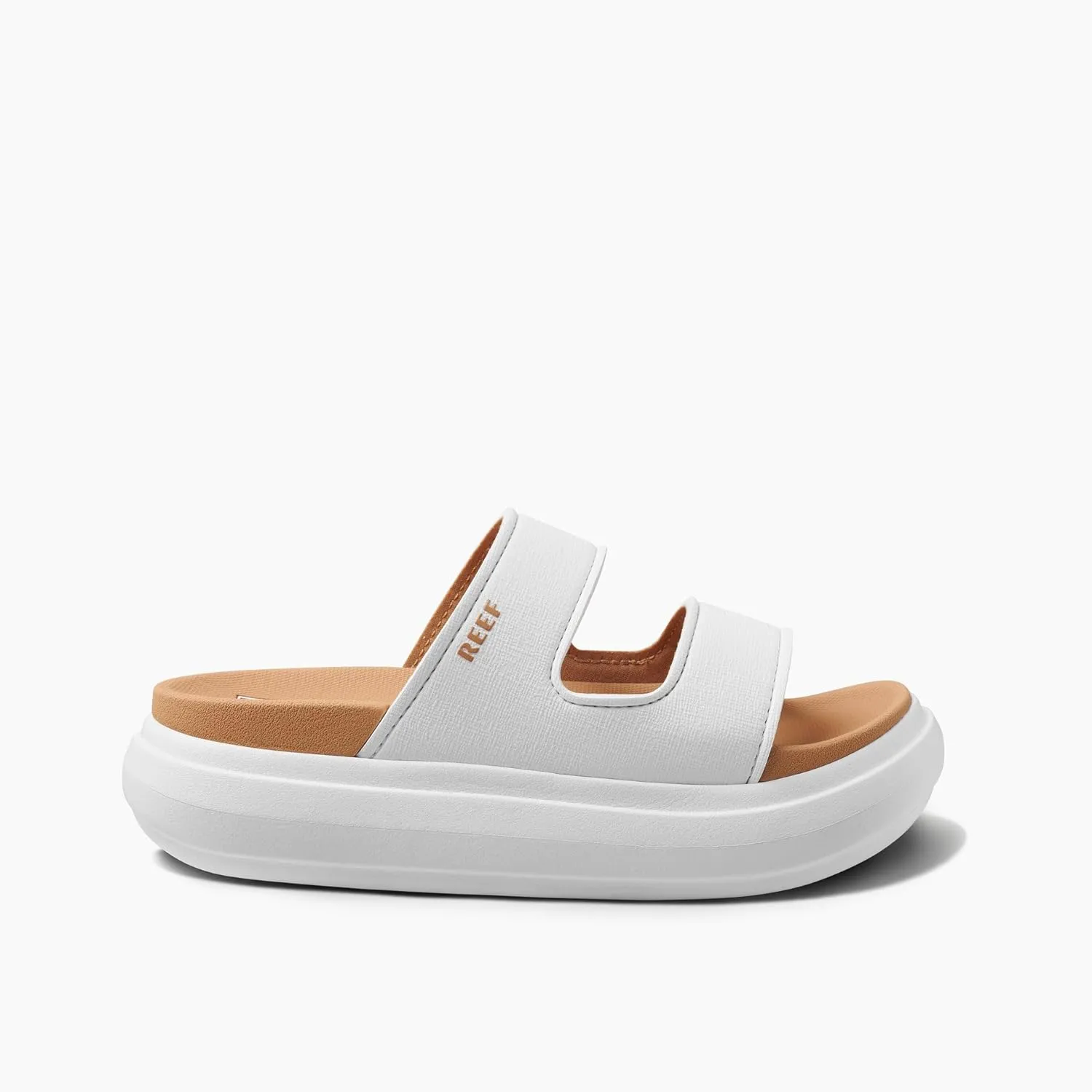 Reef Cushion Bondi 2 Bar Womens Slide Sandal, Lightweight and Supportive Footbed, Water Friendly