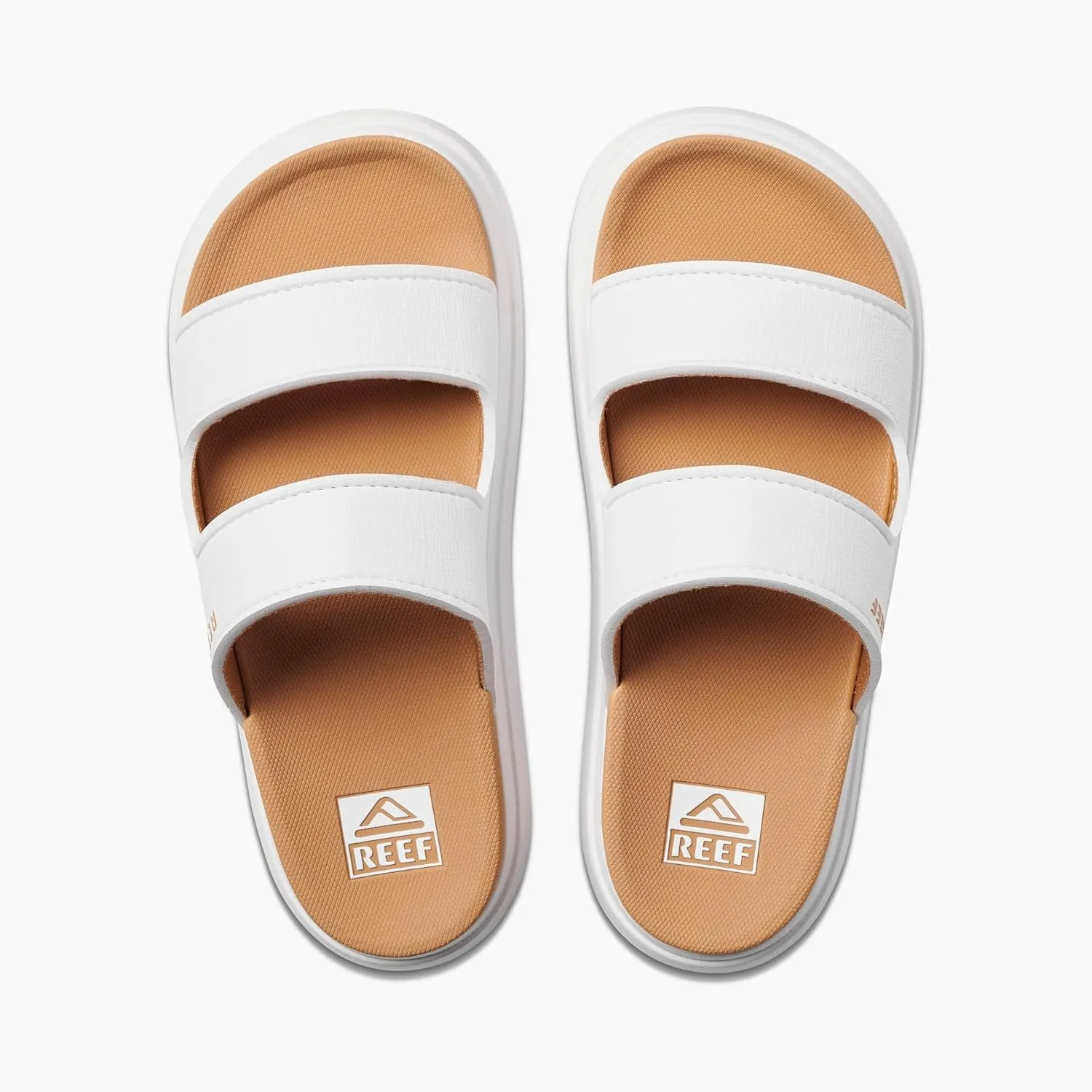 Reef Cushion Bondi 2 Bar Womens Slide Sandal, Lightweight and Supportive Footbed, Water Friendly