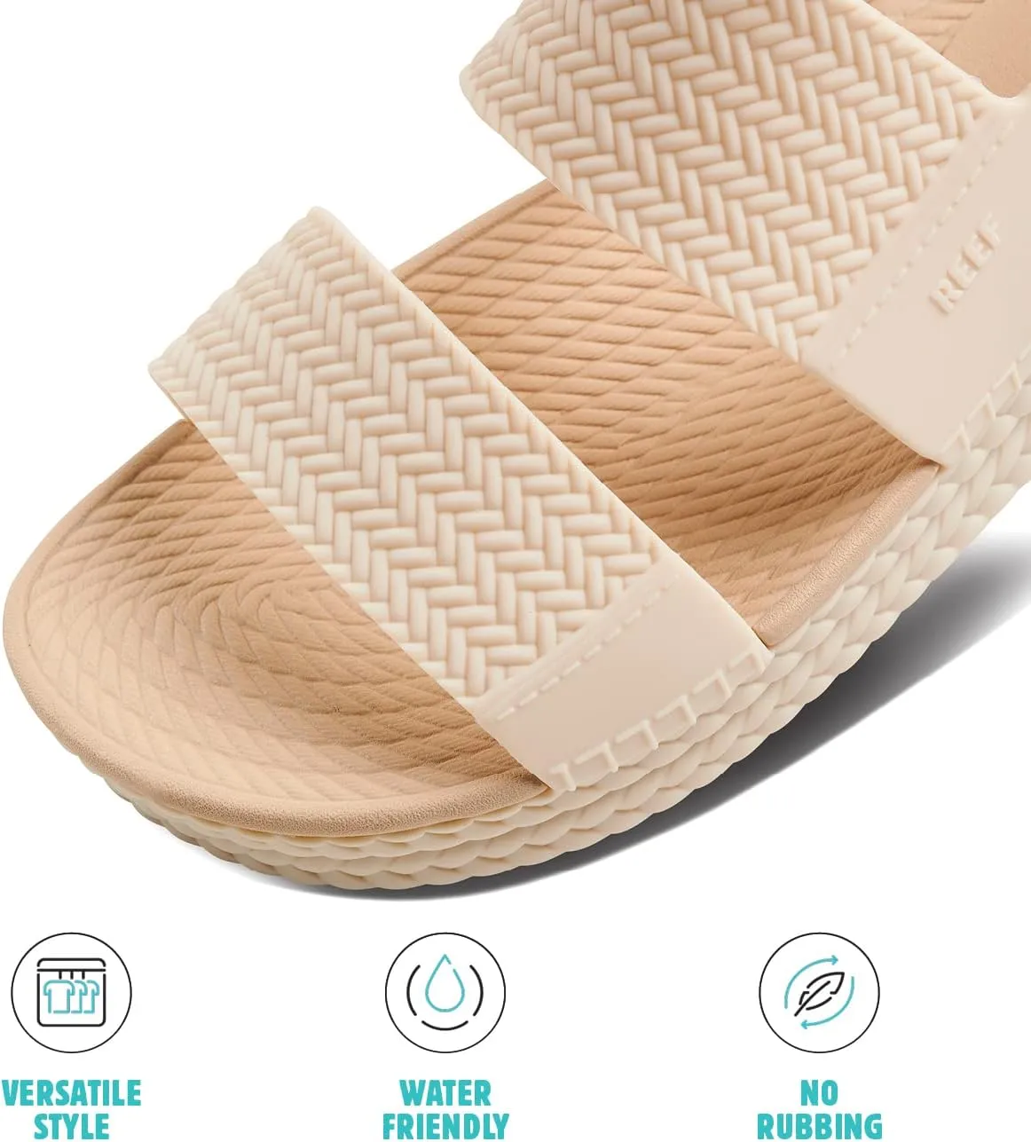 REEF Water Vista Higher Women's Platform Sandal - Adjustable Velcro Strap